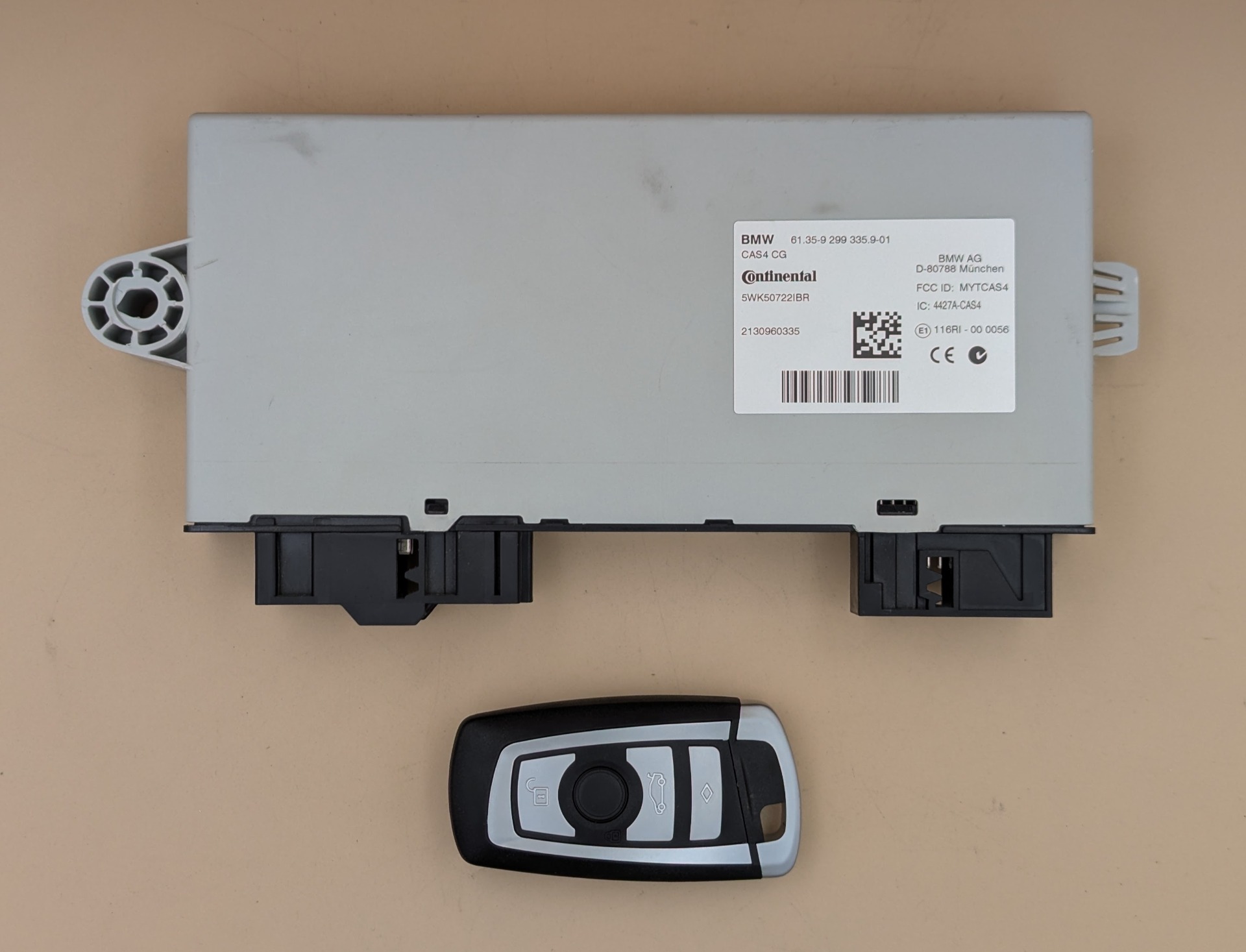 CAS modul a kľúč pre BMW 5 generácie F10