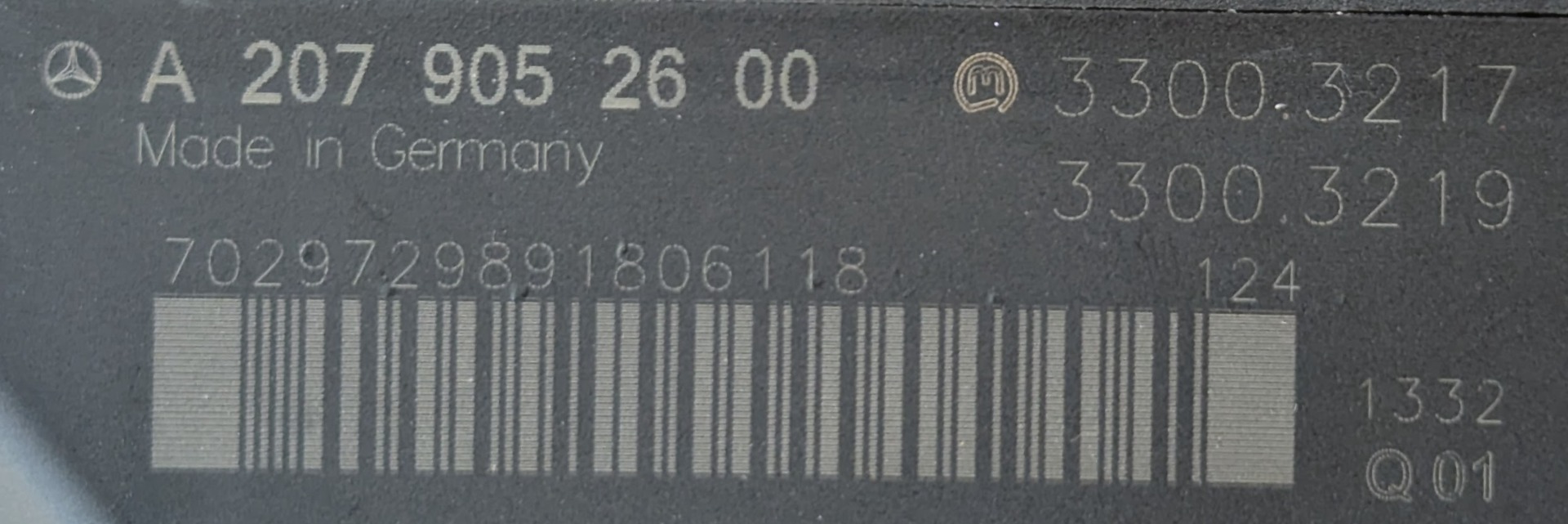 Označenie spínacej skrinky Mercedes C W204